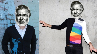 Illustration for article titled Ernest Hemingway Models Etsy Sweaters